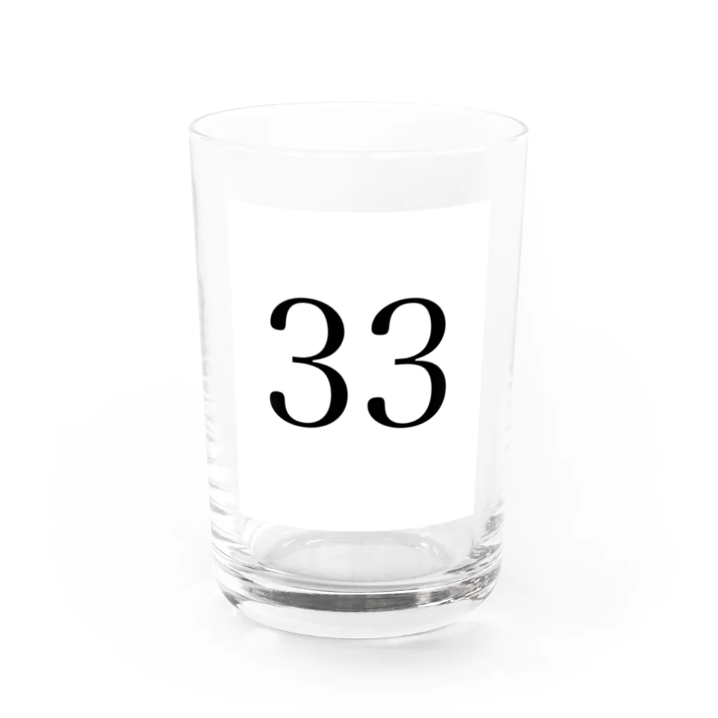 あかさたーなの33 Water Glass :front