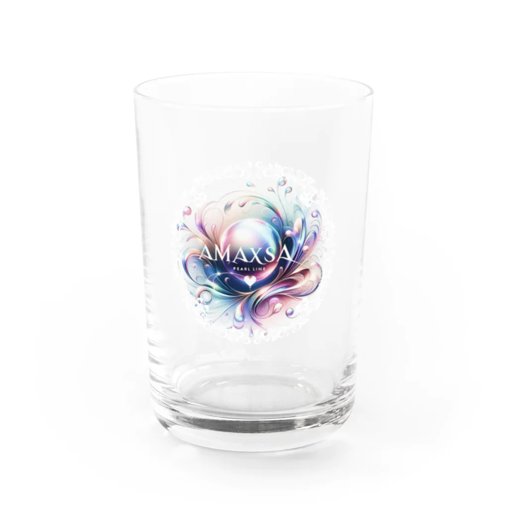 H.webPのAmaxsaパールライン-Pearl-line【バックプリント】 Water Glass :front