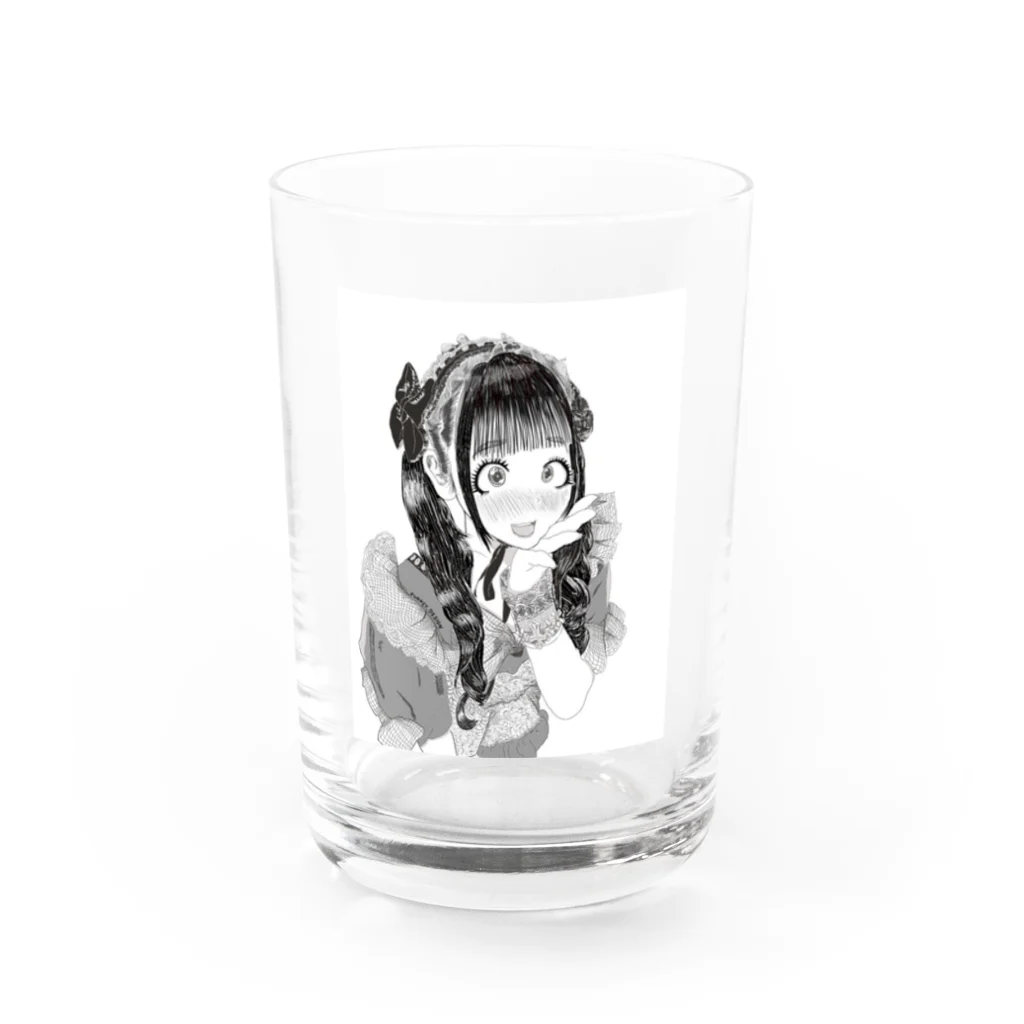 Zukkey_Designのメイドガール Water Glass :front