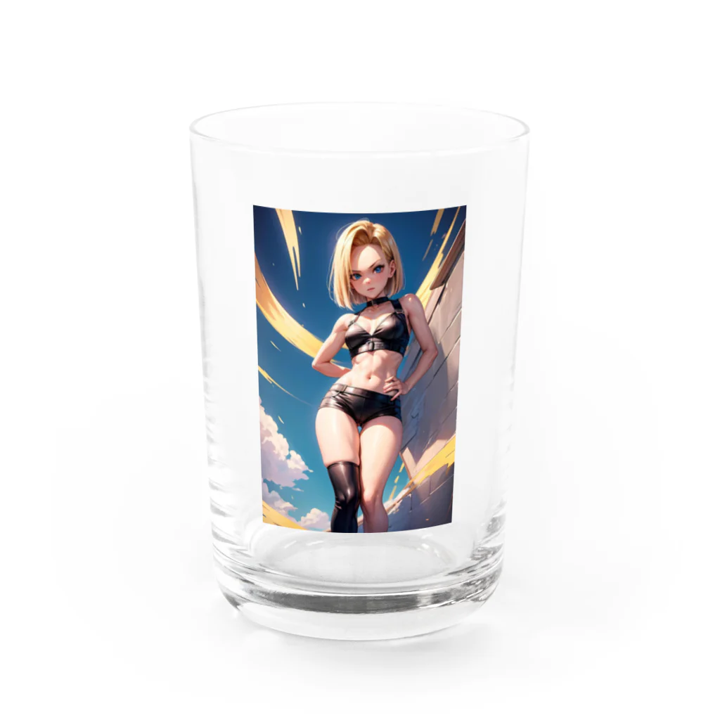 白尻の美麗イラストキャラクターグッズ Water Glass :front