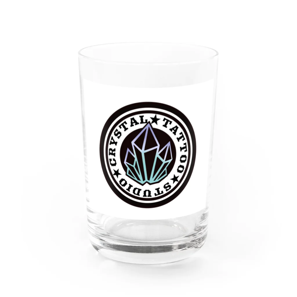 CRYSTAL TATTOO STUDIO のCRYSTAL TATTOO LOGO ソックス Water Glass :front