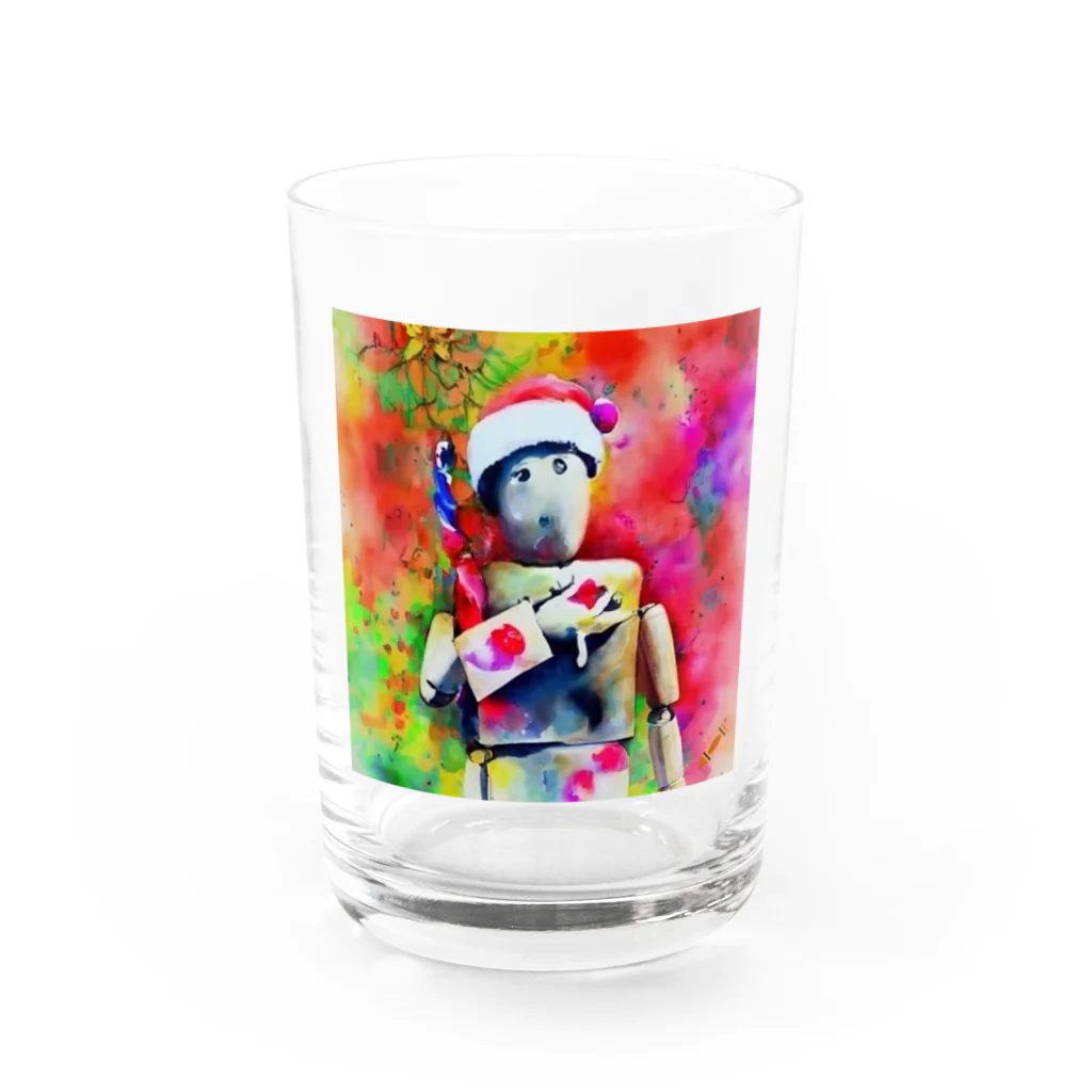 jiruchangのひとりぼっちのクリスマス Water Glass :front