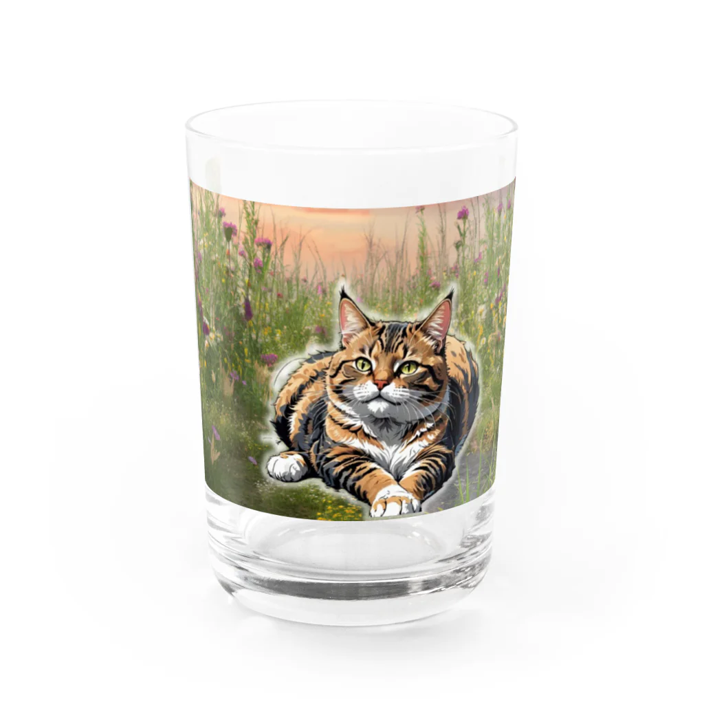 NOBI オリジナルクリエイトストアのNOBIニャン子シリーズ Water Glass :front