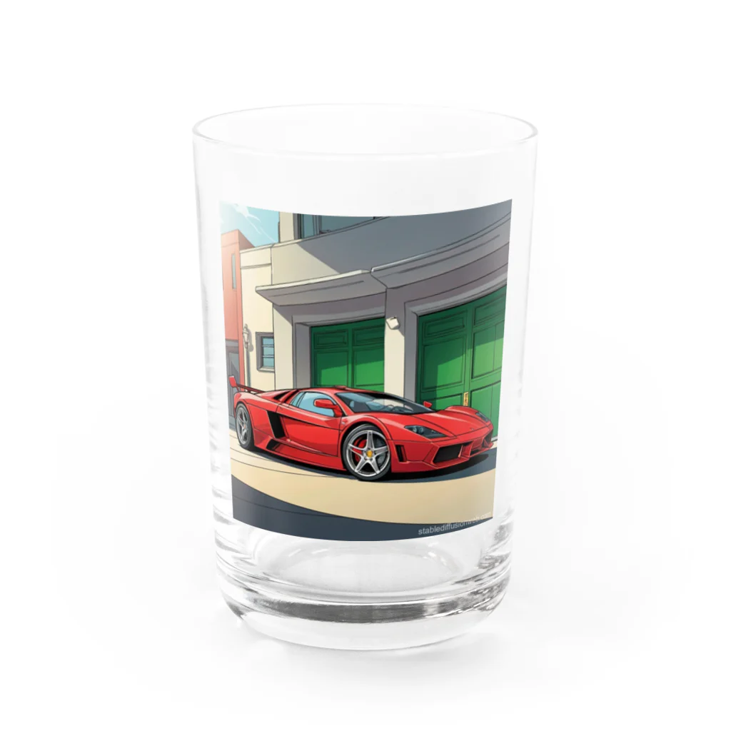 crypto-のスーパーカー Water Glass :front