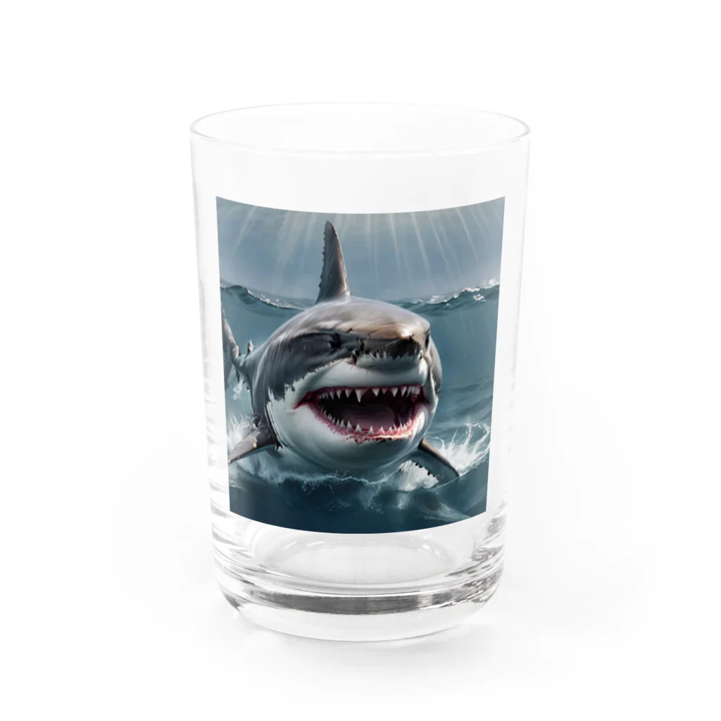 monnzirouのサメ Water Glass :front