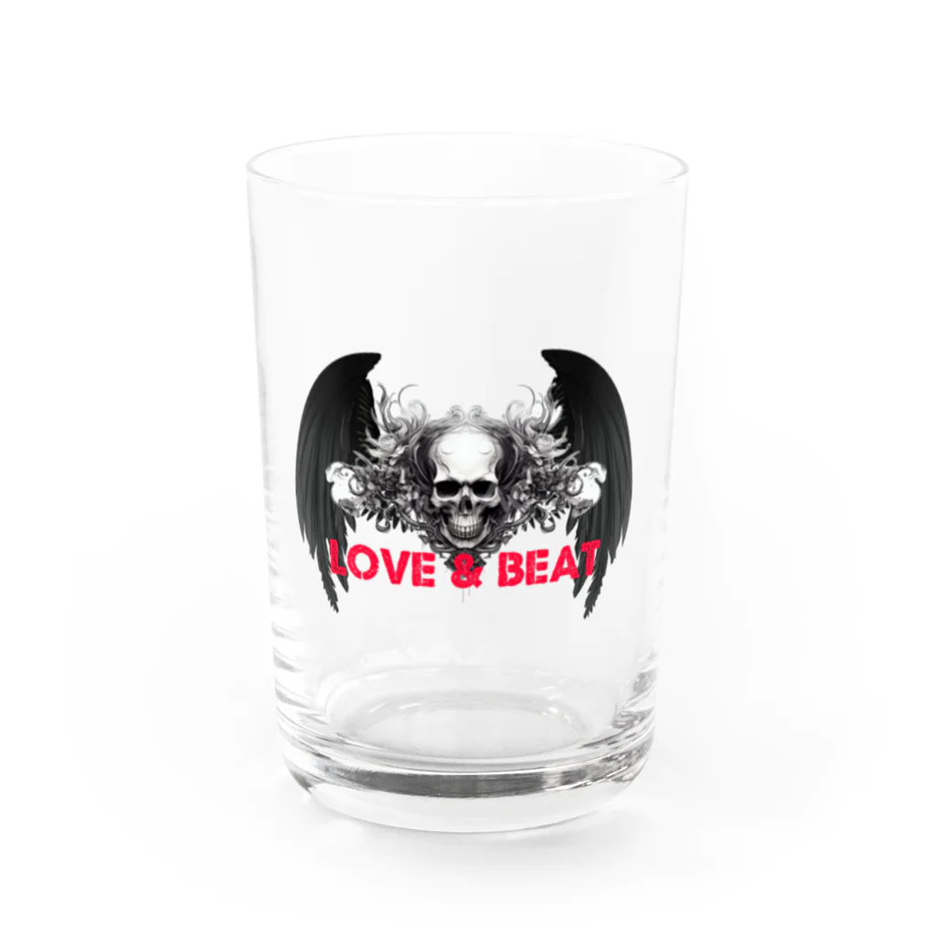 OMI-1901のLOVE&BEAT スカル2 Water Glass :front