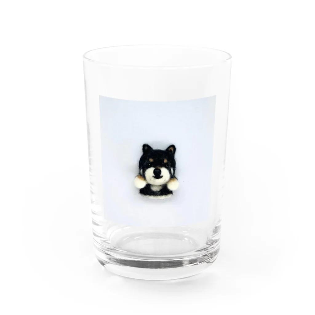 黒柴むさし君のSimpleむさし君 Water Glass :front