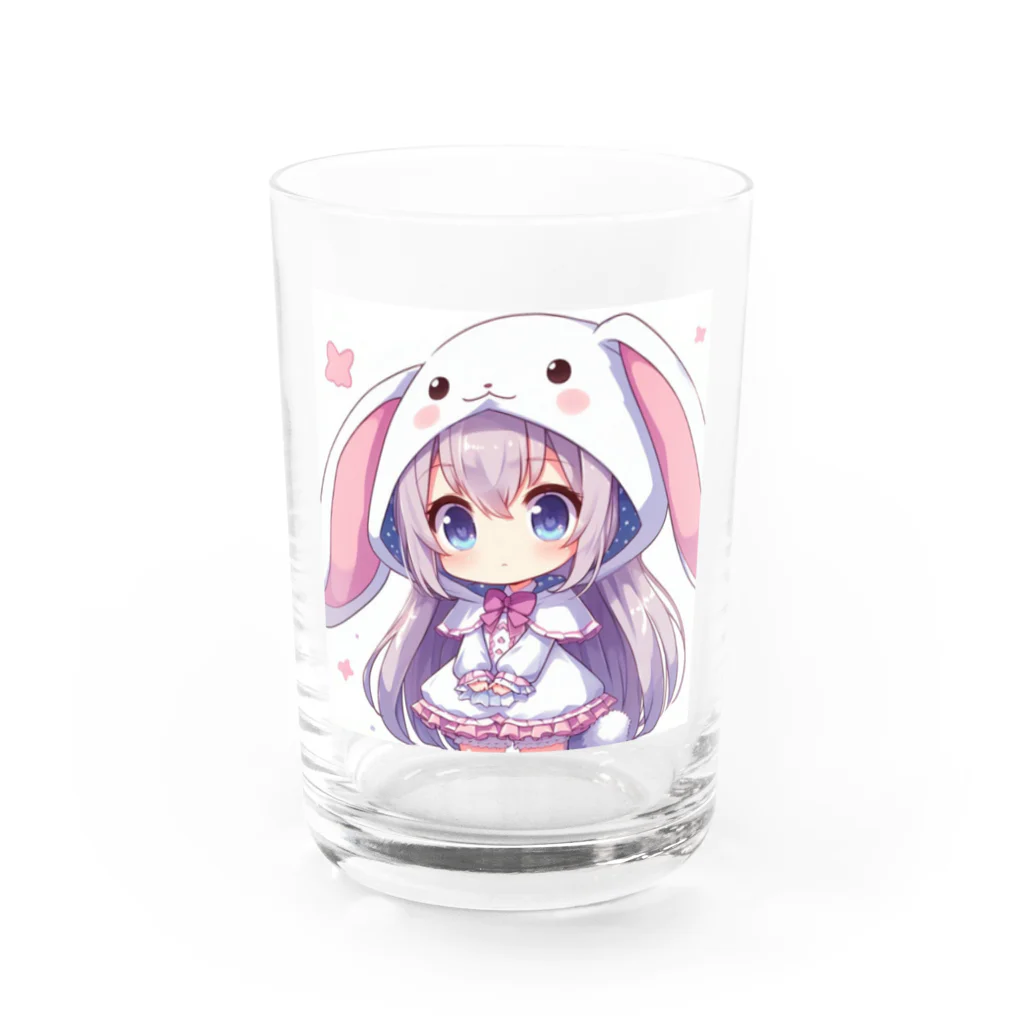 はるちゃん|AIイラスト垢のうさぎ年生まれ うさ美 Water Glass :front