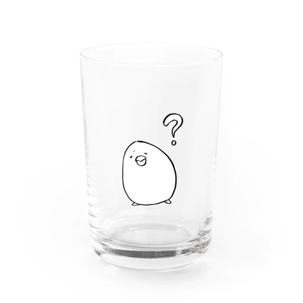 Rurisanのなにかがわからないひよこ Water Glass :front