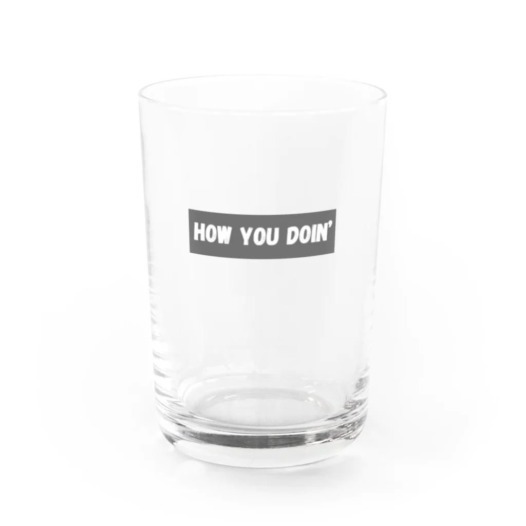 araakii@꧁THE DOGRUN꧂のHOW YOU DOIN'? Water Glass :front