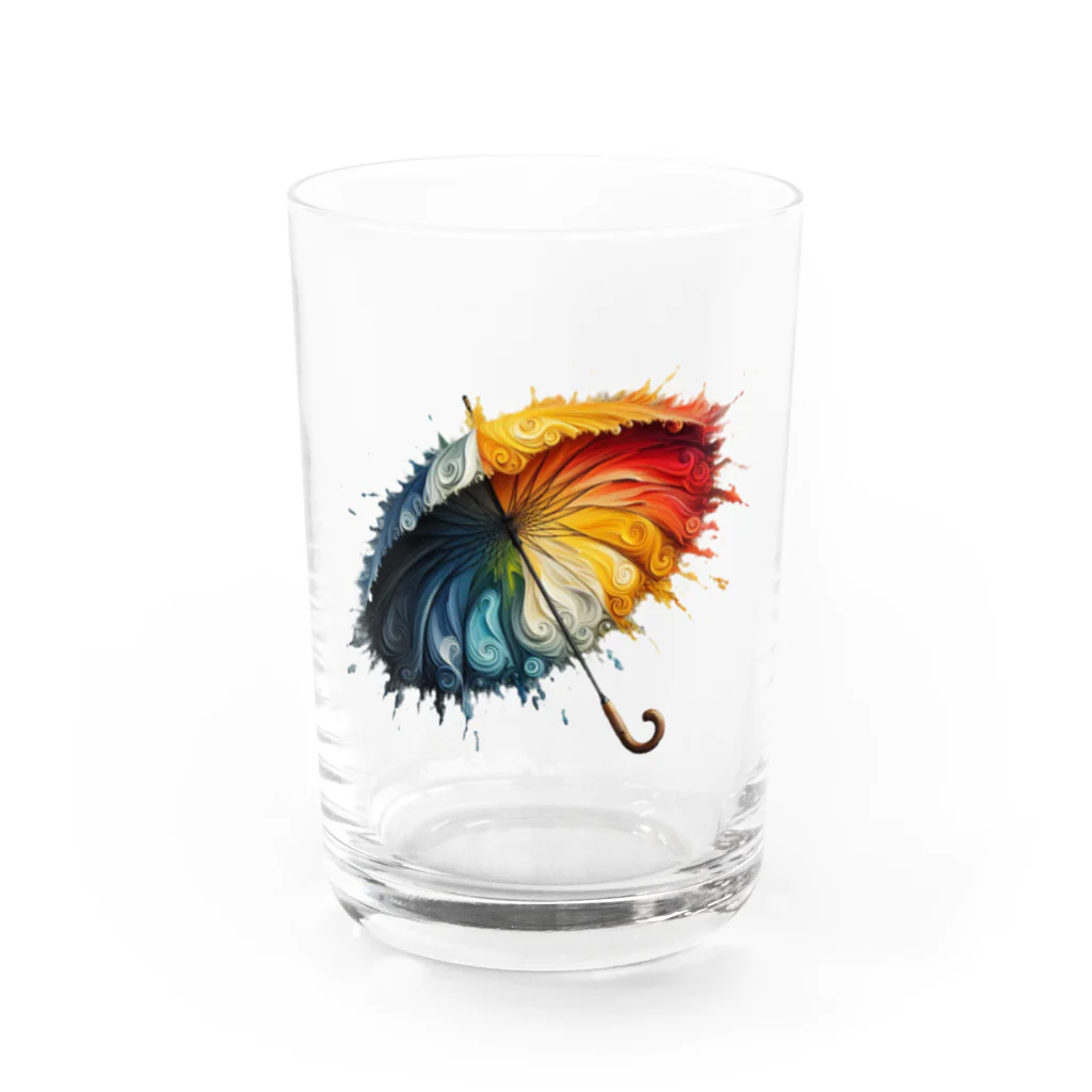 BONZEWORKSのレインボーアンブレラ Water Glass :front