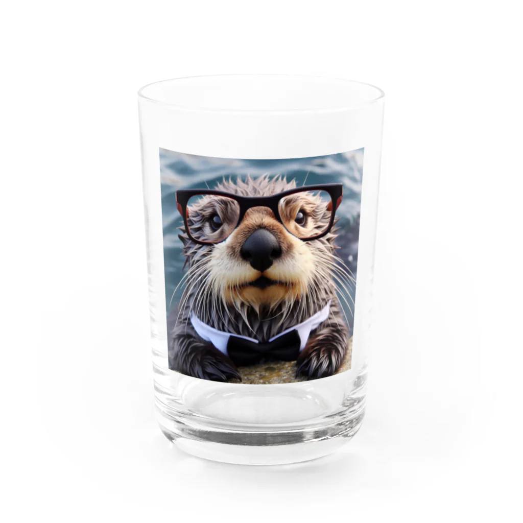 sallysanaの眼鏡フォーマルらっこ Water Glass :front