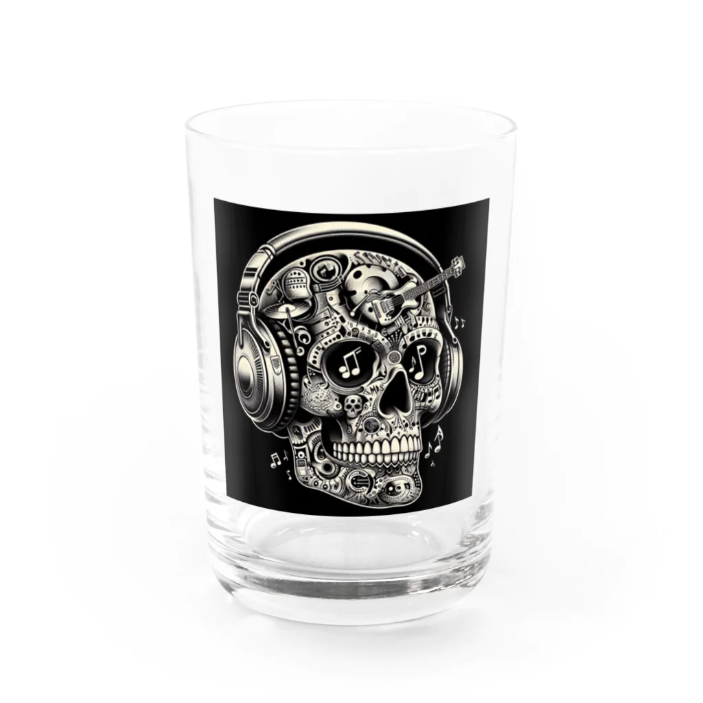 wワンダーワールドwのSKULL013 Water Glass :front