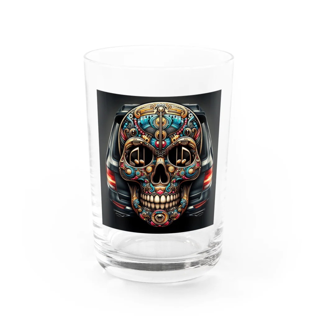 wワンダーワールドwのSKULL016 Water Glass :front