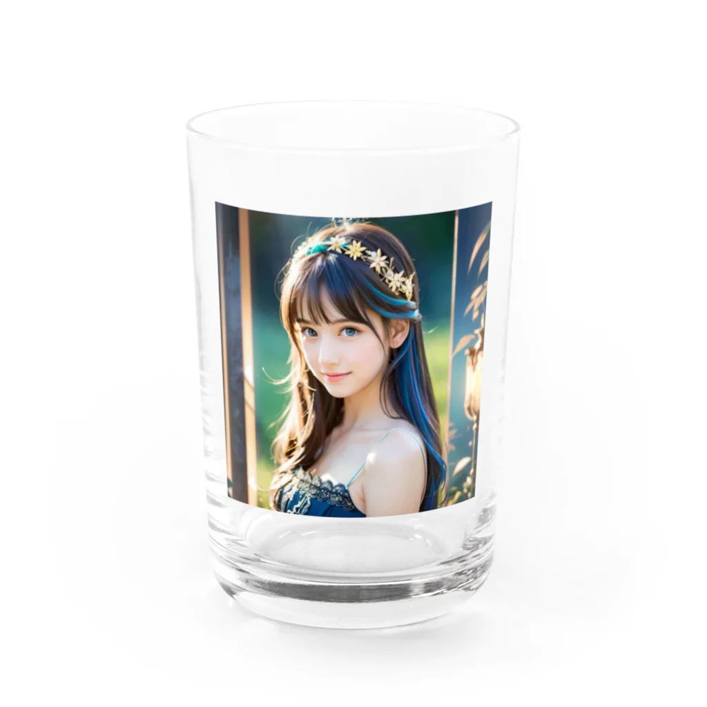 終わらない夢🌈の美しい少女✨ Water Glass :front