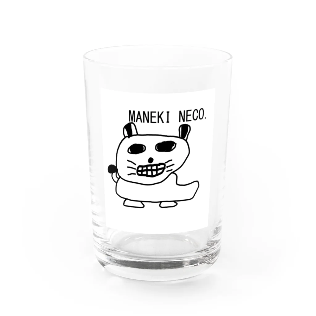 HADAKAGEKKO(WEEP＆TAKE)のMANEKINECO EGOKOROKAIMU Water Glass :front