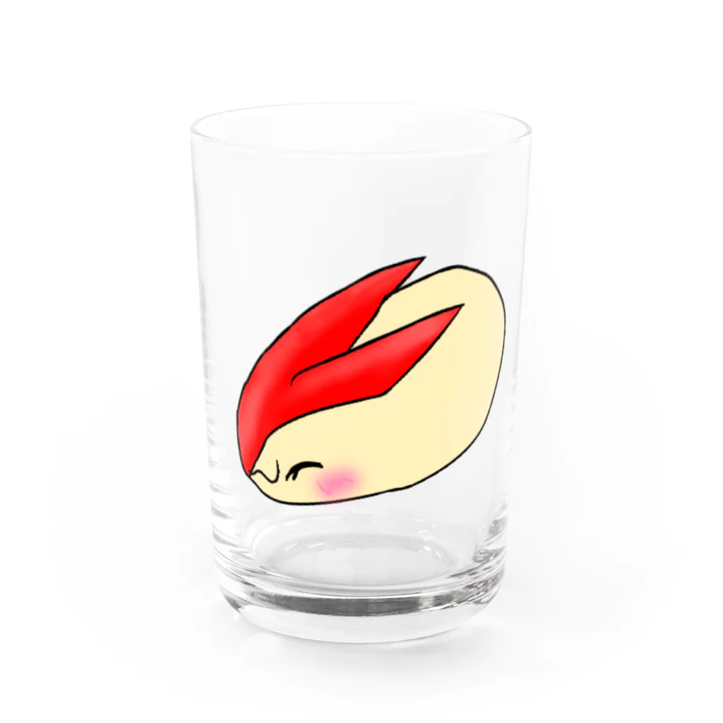 Lily bird（リリーバード）の優しいうさぎリンゴちゃん グラス前面