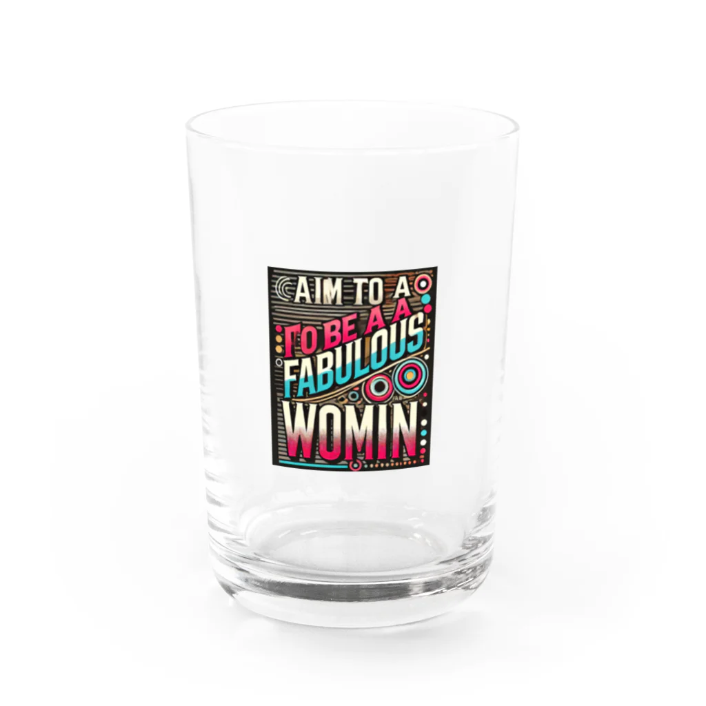 ryo-cyanのいい女グッツ Water Glass :front