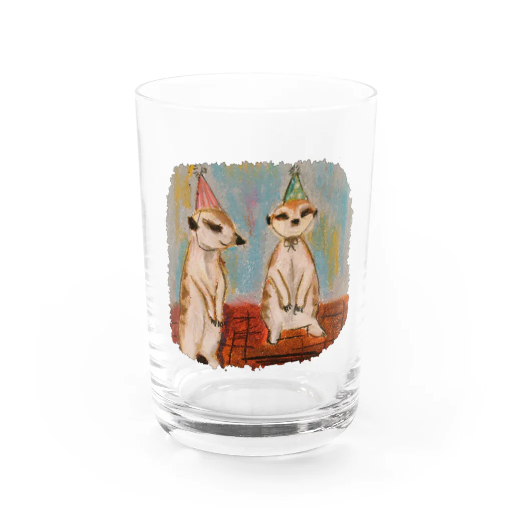 ミーアキャットのミーアキャット パーティー Water Glass :front