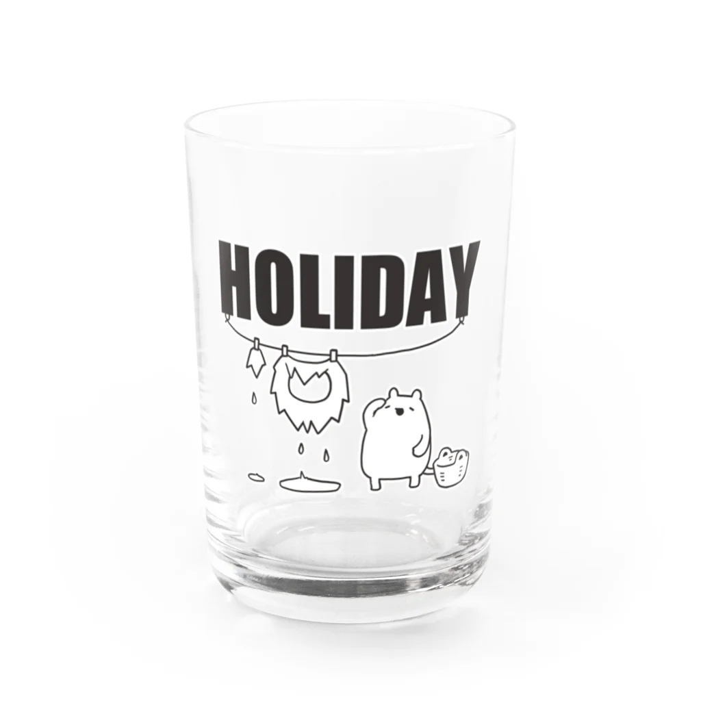 うさやの【HOLIDAY】ライオンさんの休日 Water Glass :front