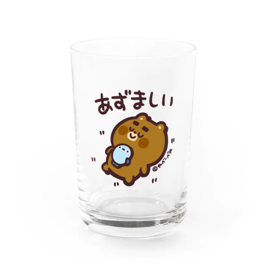 やべーべや公式SUZURIグッズのあずましい Water Glass :front