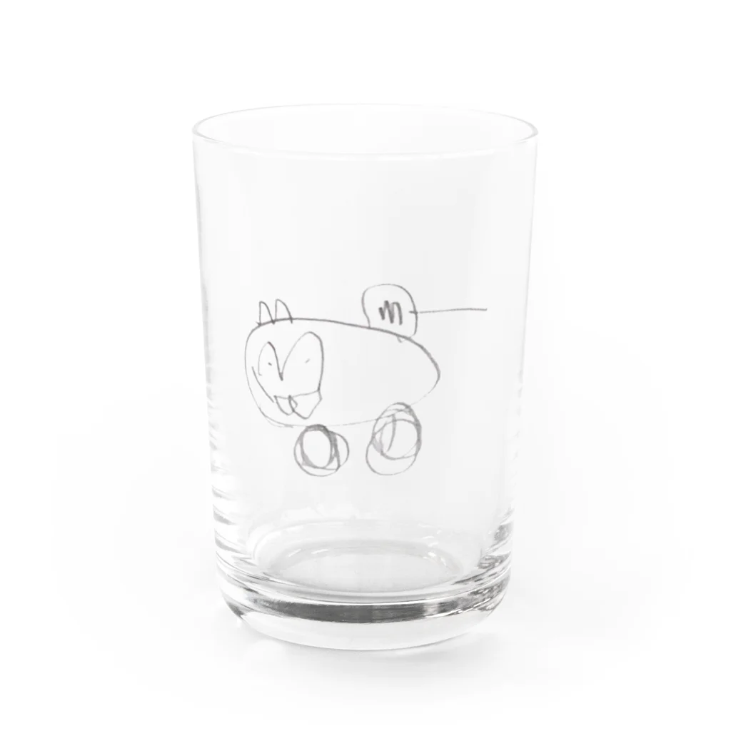 あめおとの甥っ子画伯のかわいいキャラ Water Glass :front