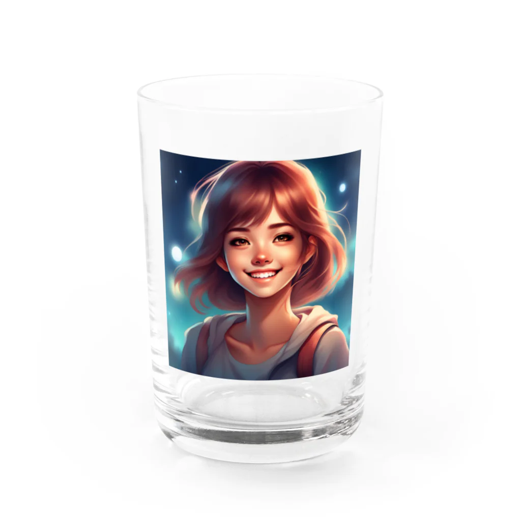 noiSutoaの笑顔が魅力的な美少女 Water Glass :front