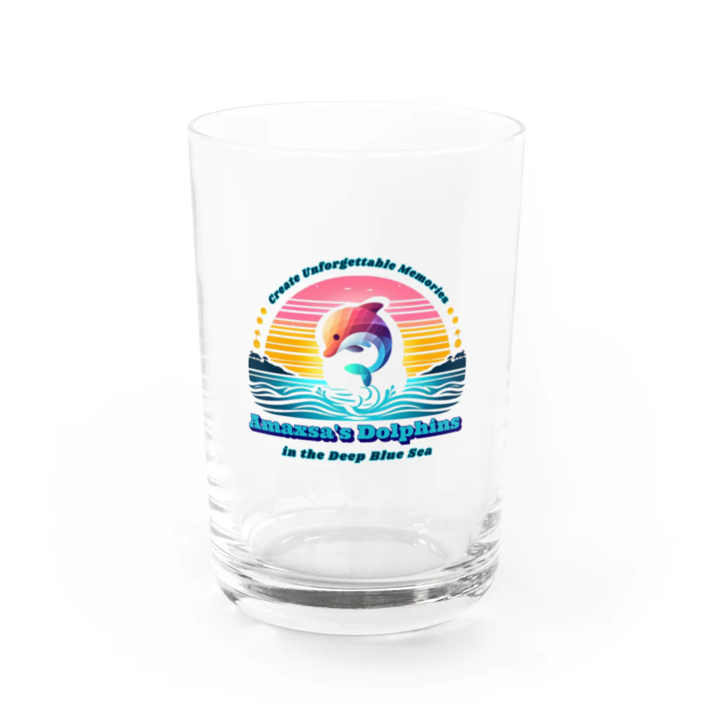 H.webPのAmaxsa天草の海-Dolphins Water Glass :front