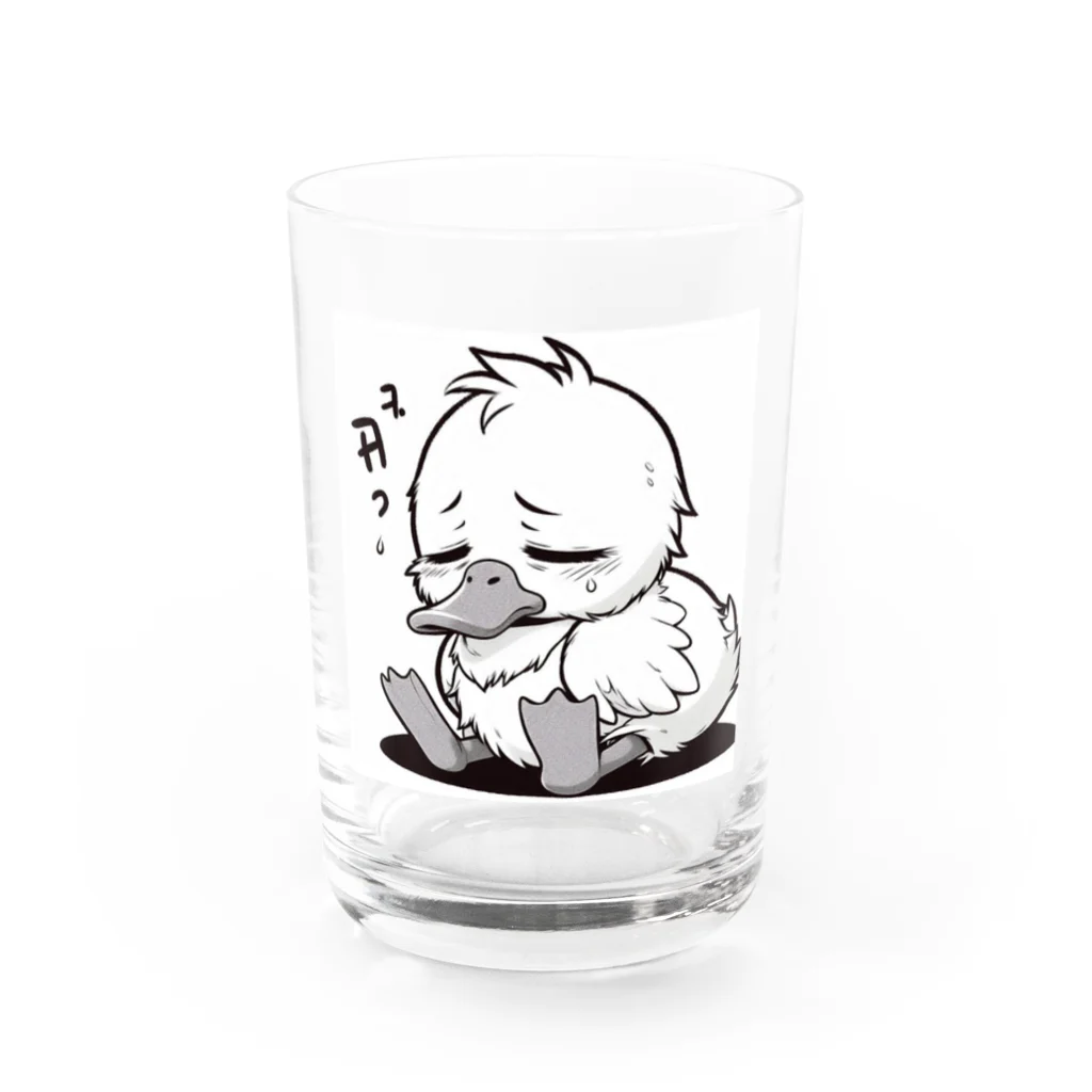 気ままの社長のあひるちゃん Water Glass :front