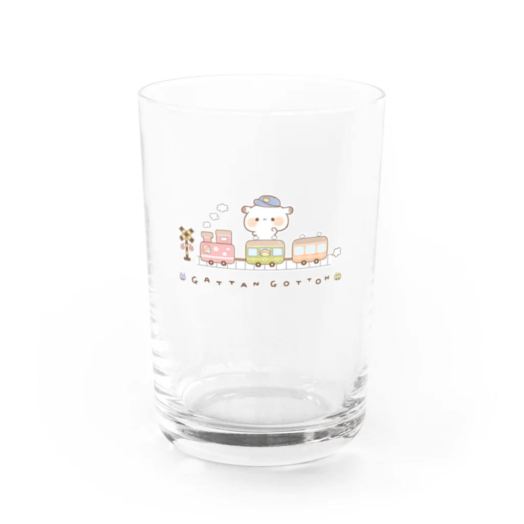 かなちのおみせ。のもるちゃん汽車ぽっぽ。 Water Glass :front