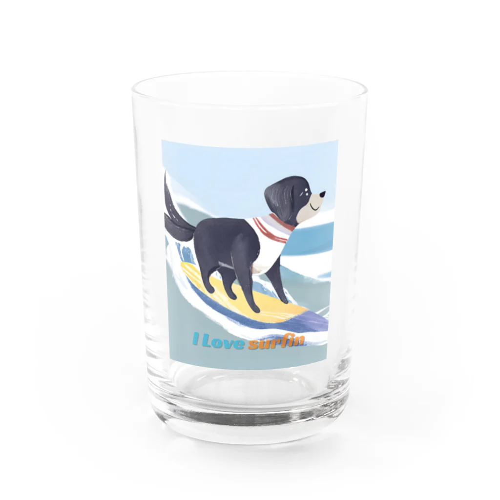 mt.777のさわやかsurfin　 Water Glass :front