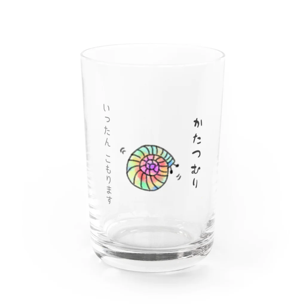 honoeのしんぼるず→かたつむりB Water Glass :front