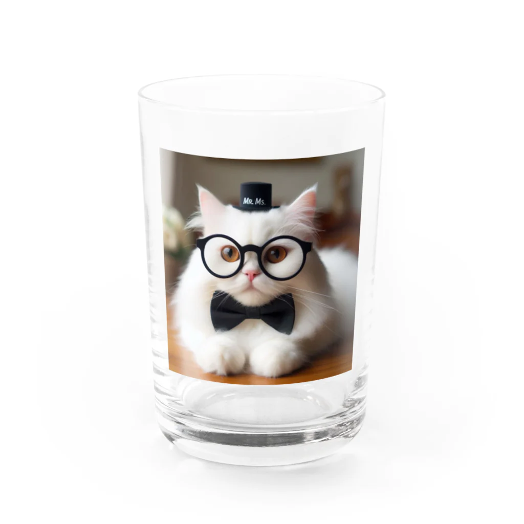 ai-AIの猫教授 Water Glass :front