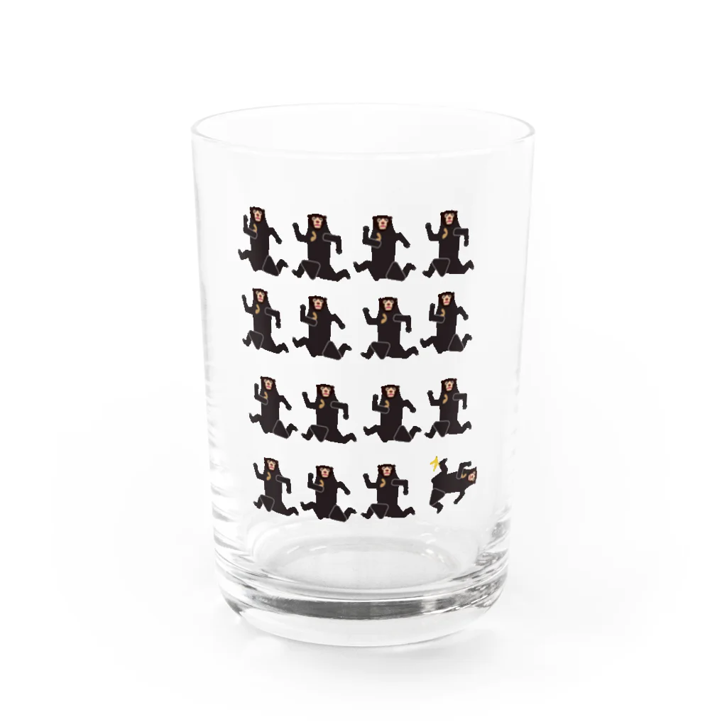 つきれうのバナナとクマクマクマ……… Water Glass :front
