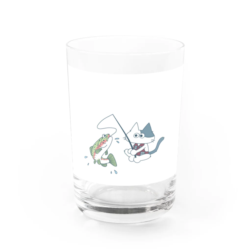 pomtoftonのFishing Cat  Water Glass :front