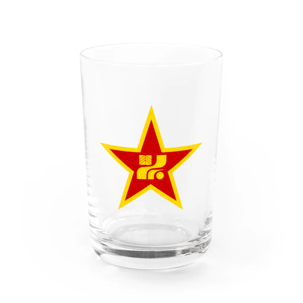 栃木社会主義共和国ショップの架空国家・栃木県民軍のシンボル Water Glass :front