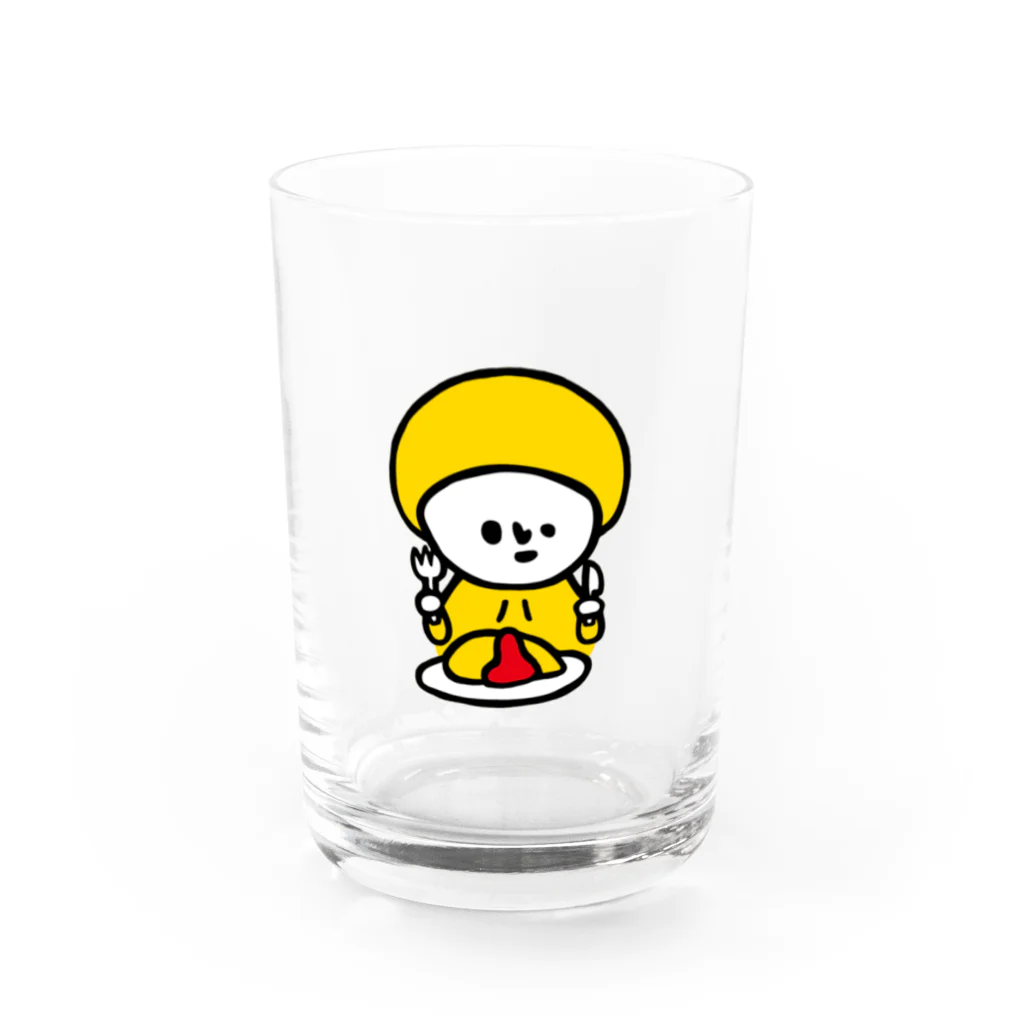 CHANHARUのオムライス Water Glass :front