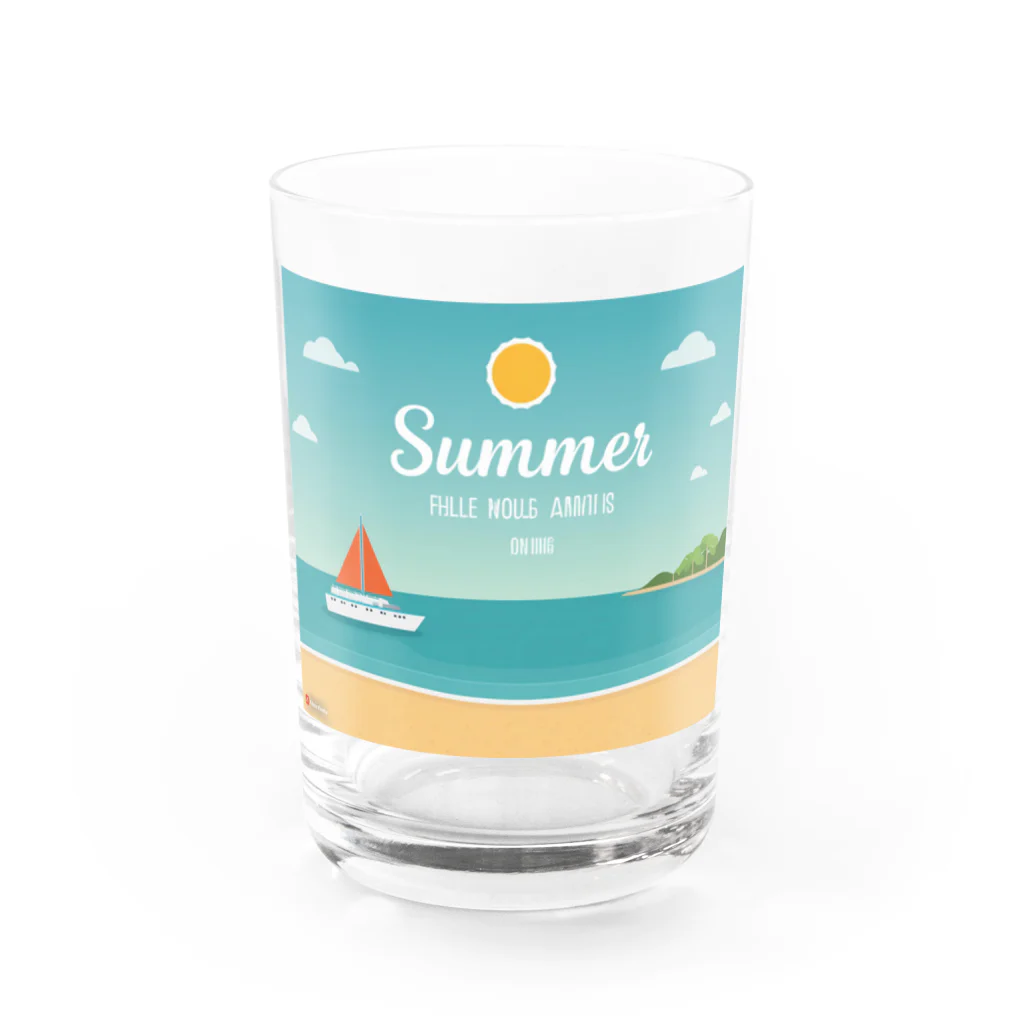 山田綾の夏！Summer！ Water Glass :front