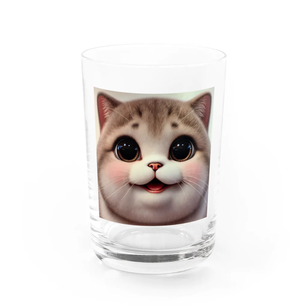 ngsonlineshopの最強可愛いデブ猫 Water Glass :front