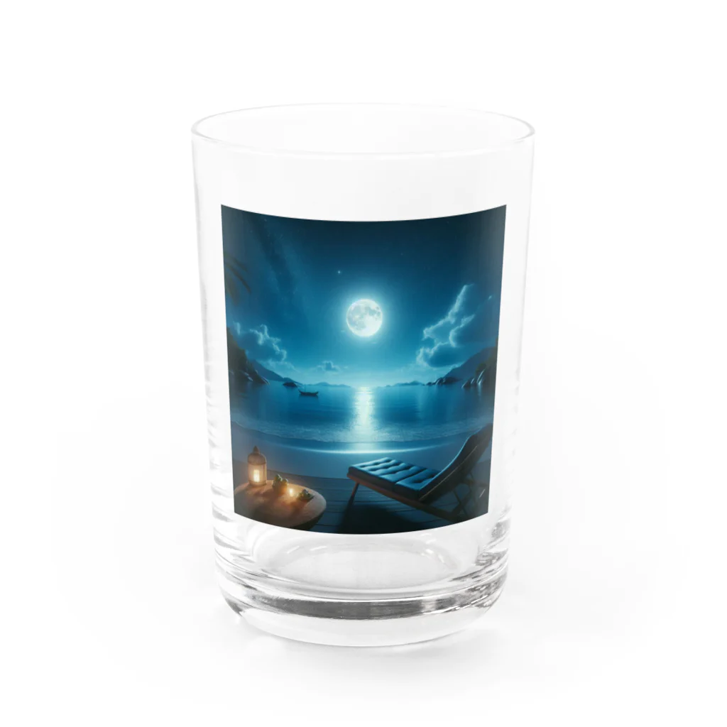 RIKUPANDAのNight sea Water Glass :front