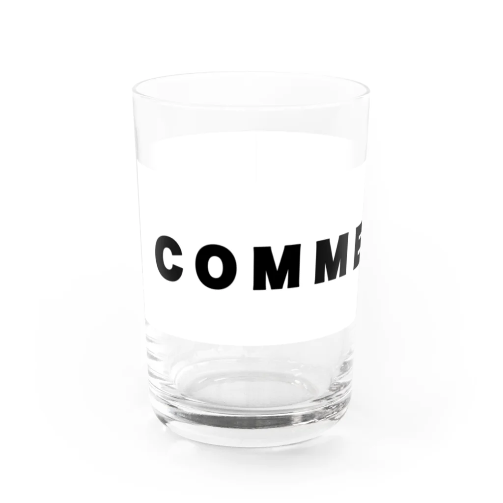 micyorina shopのmicyorina 「NO COMMENT」logo Water Glass :front