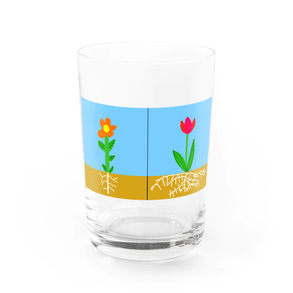 はるんるんの双子さんと単子さん Water Glass :front