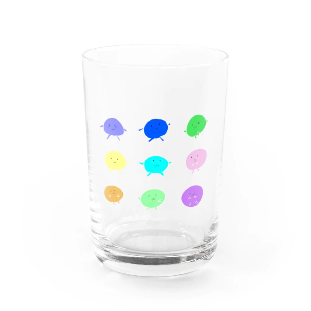 P_aquaのグミちゅ～ Water Glass :front