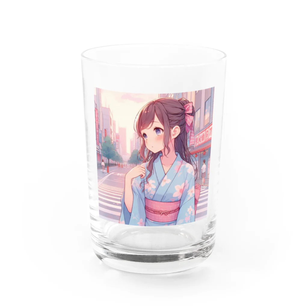 yukatagirlsの「あの人、まだかなあ？」 Water Glass :front