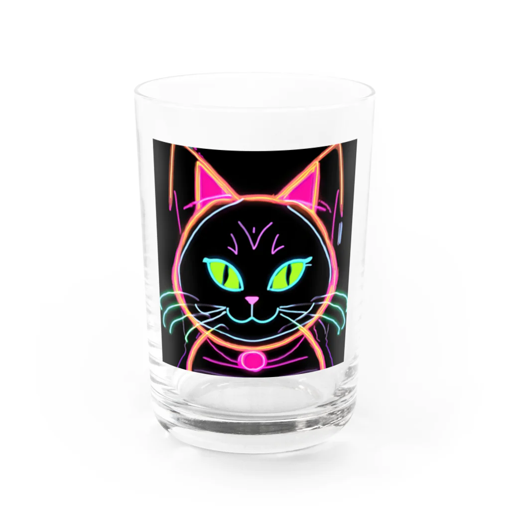 ねこLINEのニャオンカラー Water Glass :front