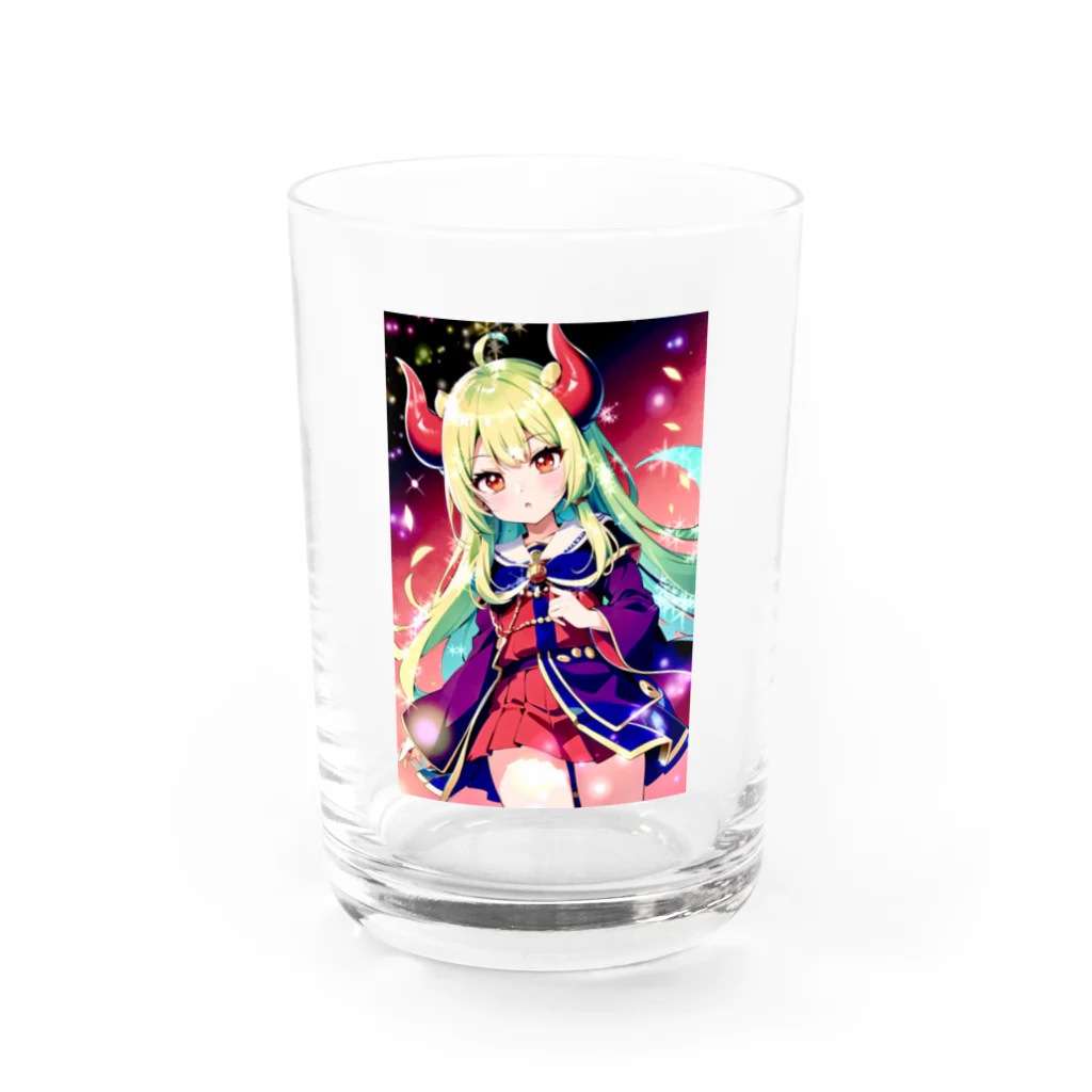 桜音の鬼娘 Water Glass :front