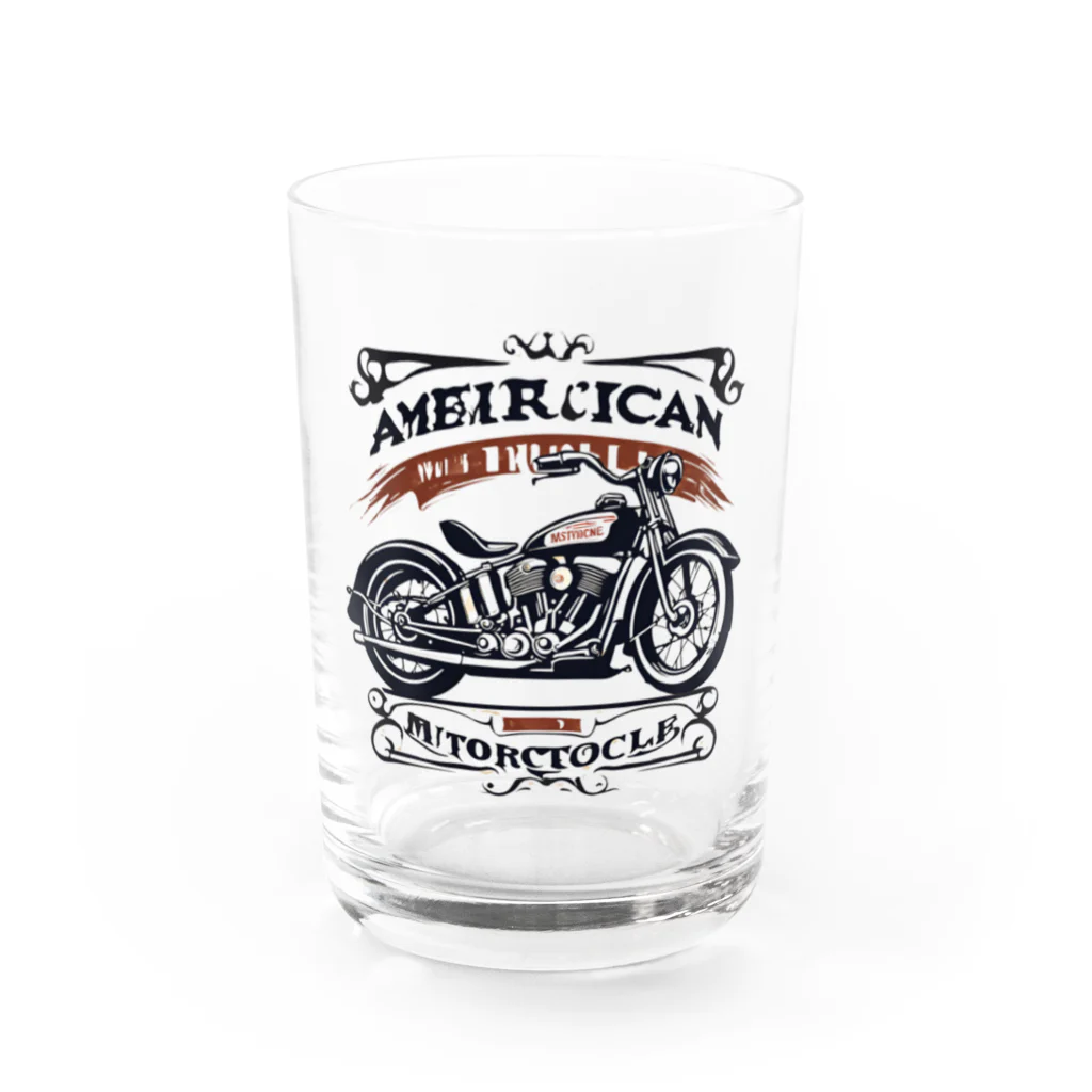 男前ショップのアメリカンビンテージバイク Water Glass :front