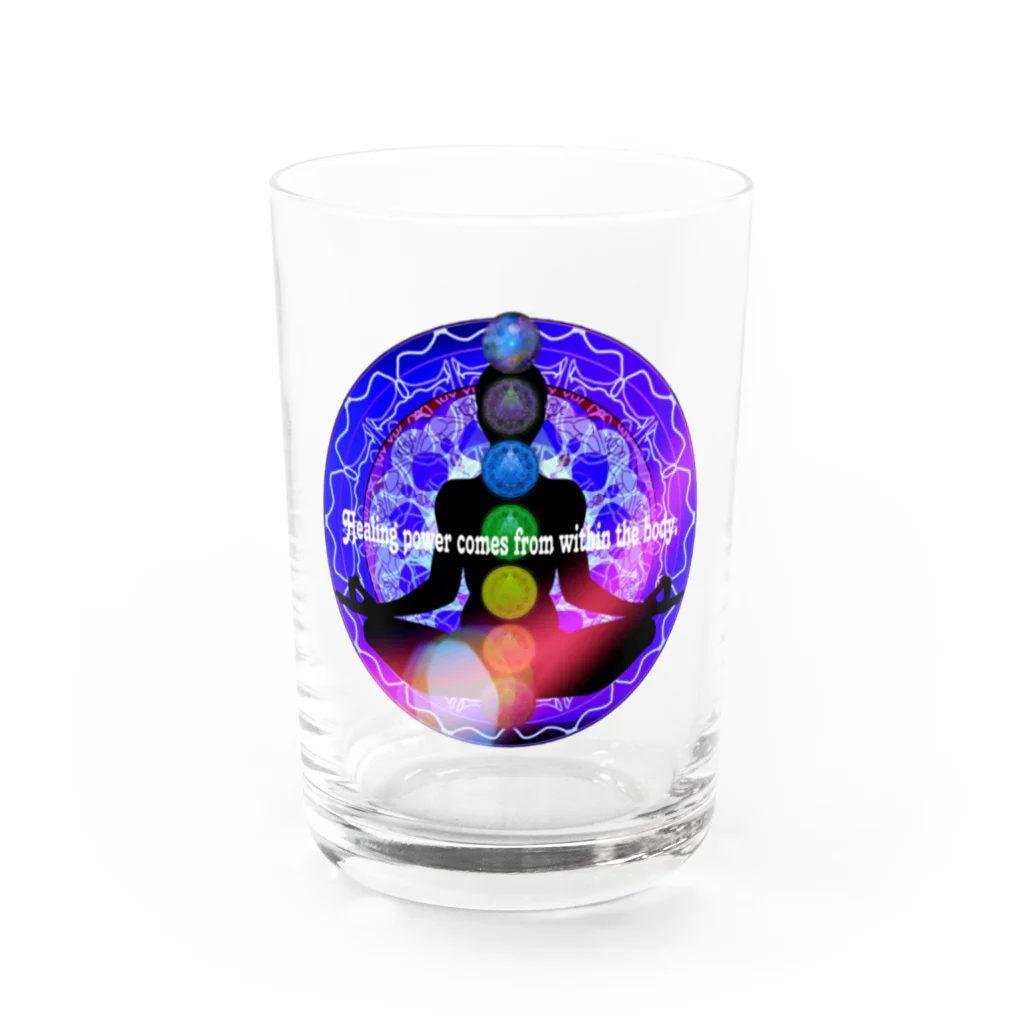 💖宇宙整体♪🌈♪こころからだチャンネル♪💖のHealing power comes from within the body. Water Glass :front