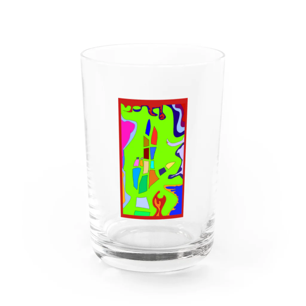 サブカルビジネスセンター尼崎のピースサイン Water Glass :front