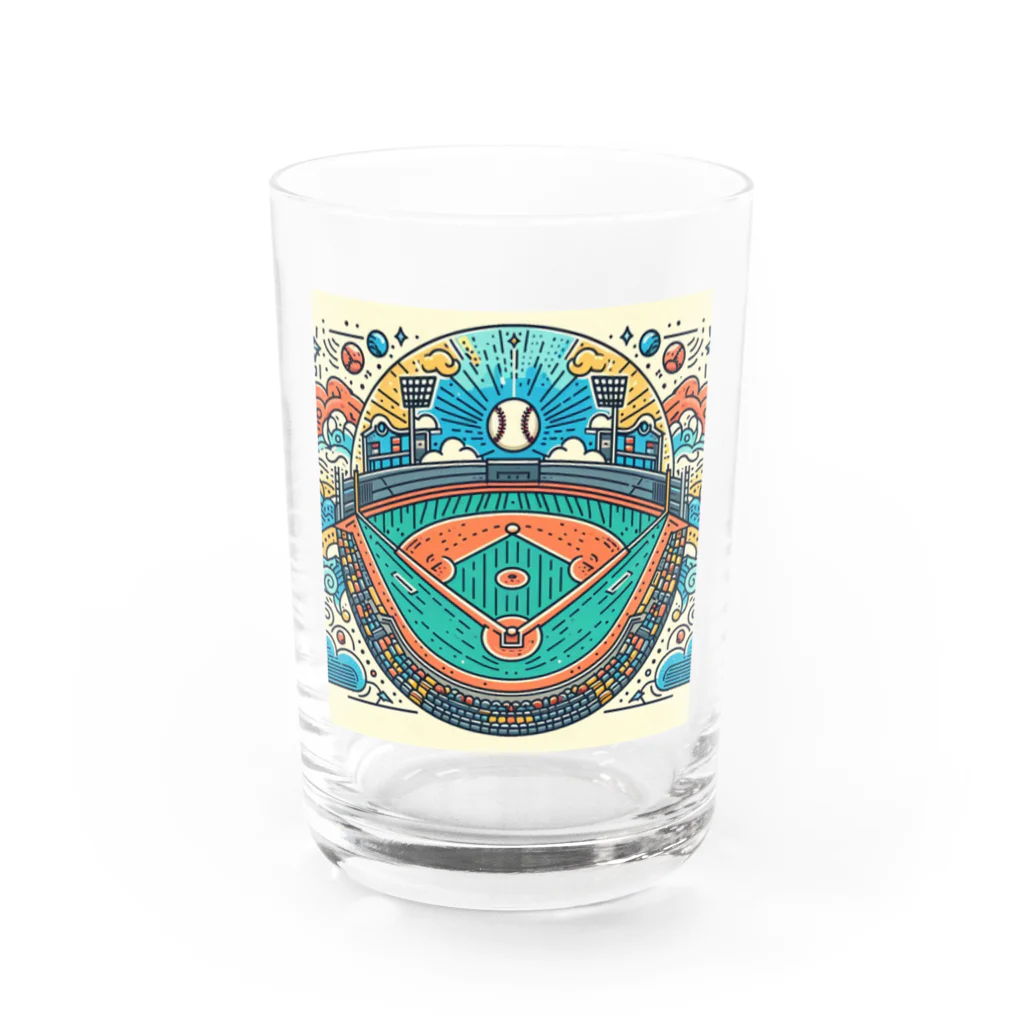 SHO_KANの野球 Water Glass :front